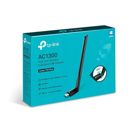 Tp-Link Archer T3U Plus - Adaptador Usb Wi-Fi Ac1300 Doble Banda 5Ghz Y 2.4Ghz ARCHER T3U PLUS