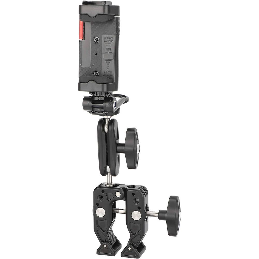 Soporte para Smartphone CAMVATE con Super Clamp y Mini Magic Arm - Compatible con Teléfonos de 2.2 a
