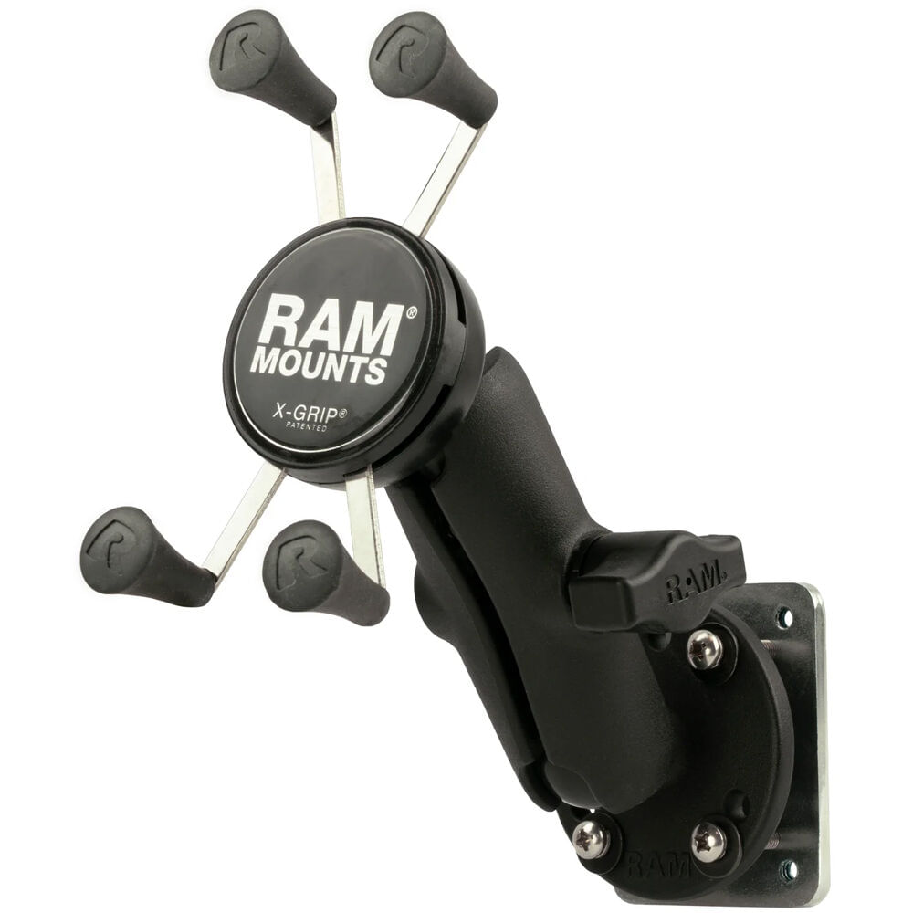Soporte para Teléfono RAM MOUNTS X-Grip con Base de Perforación y Placa de Respaldo - Compatible con