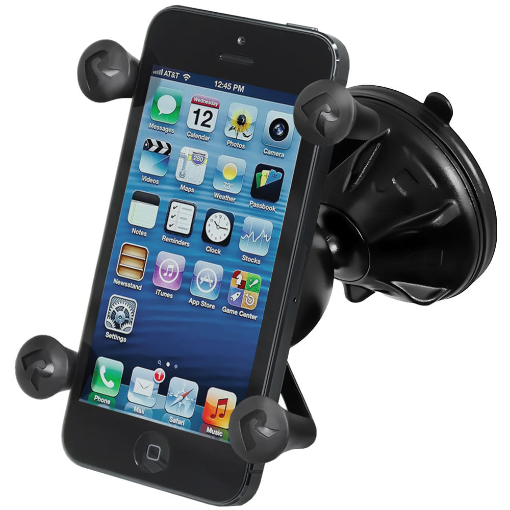 Soporte de Ventosa RAM MOUNTS Mighty-Buddy con Sujeción Universal X-Grip para Smartphone - Base de V