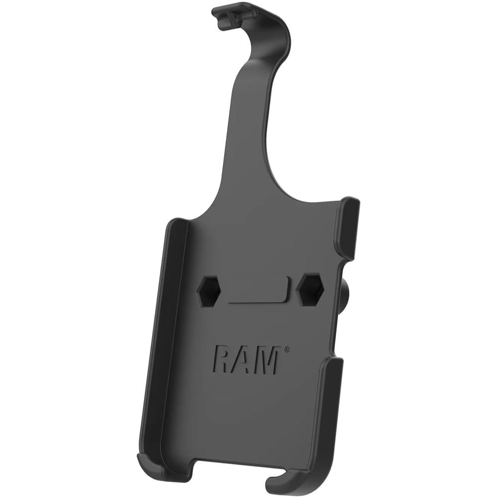 Soporte RAM MOUNTS RAM Form-Fit para Apple iPhone 15 Pro Max sin funda - Montaje con adaptador de ba