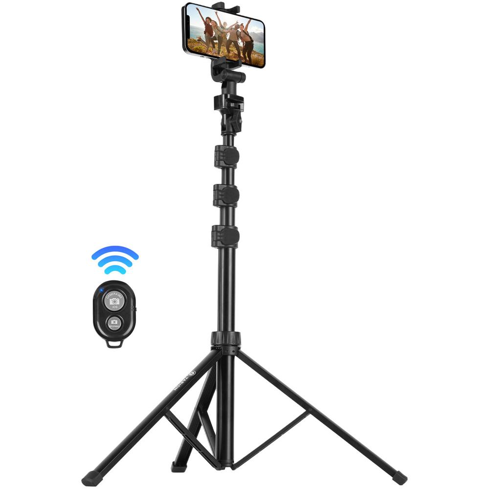 TARION TPP-LITE Cell Phone Tripod Stand with Phone Holder 51"" Extendable Selfie Tripod