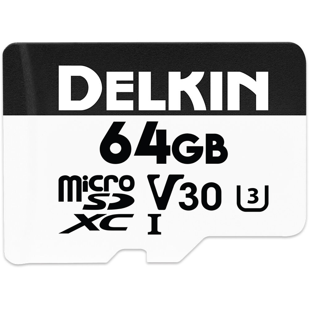 Tarjeta de Memoria Delkin Devices 64GB Hyperspeed UHS-I SDXC con Adaptador SD - Capacidad de Almacen
