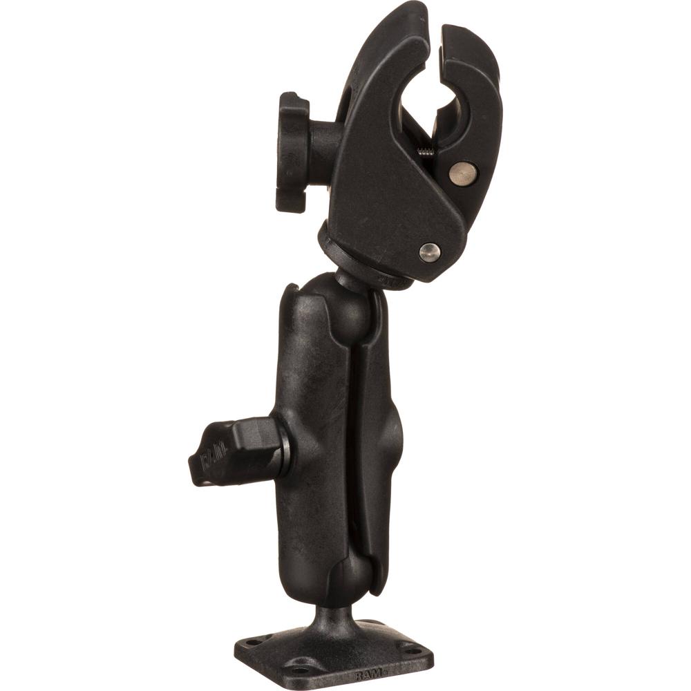 Soporte RAM MOUNTS Small Tough-Claw con Brazo Doble y Placa Adaptadora Rectangular AMPS - Instalació