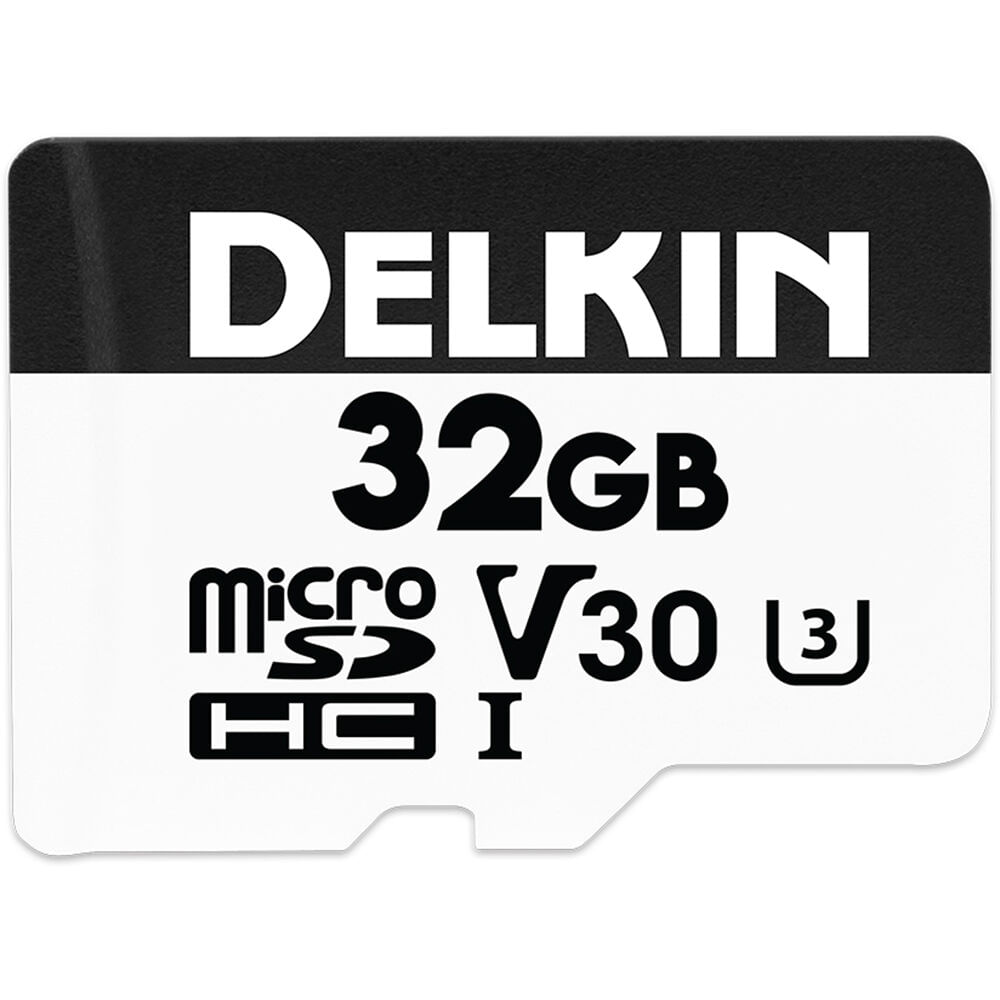 Tarjeta de Memoria Delkin Devices 32GB Hyperspeed UHS-I SDHC con Adaptador SD - Capacidad de Almacen