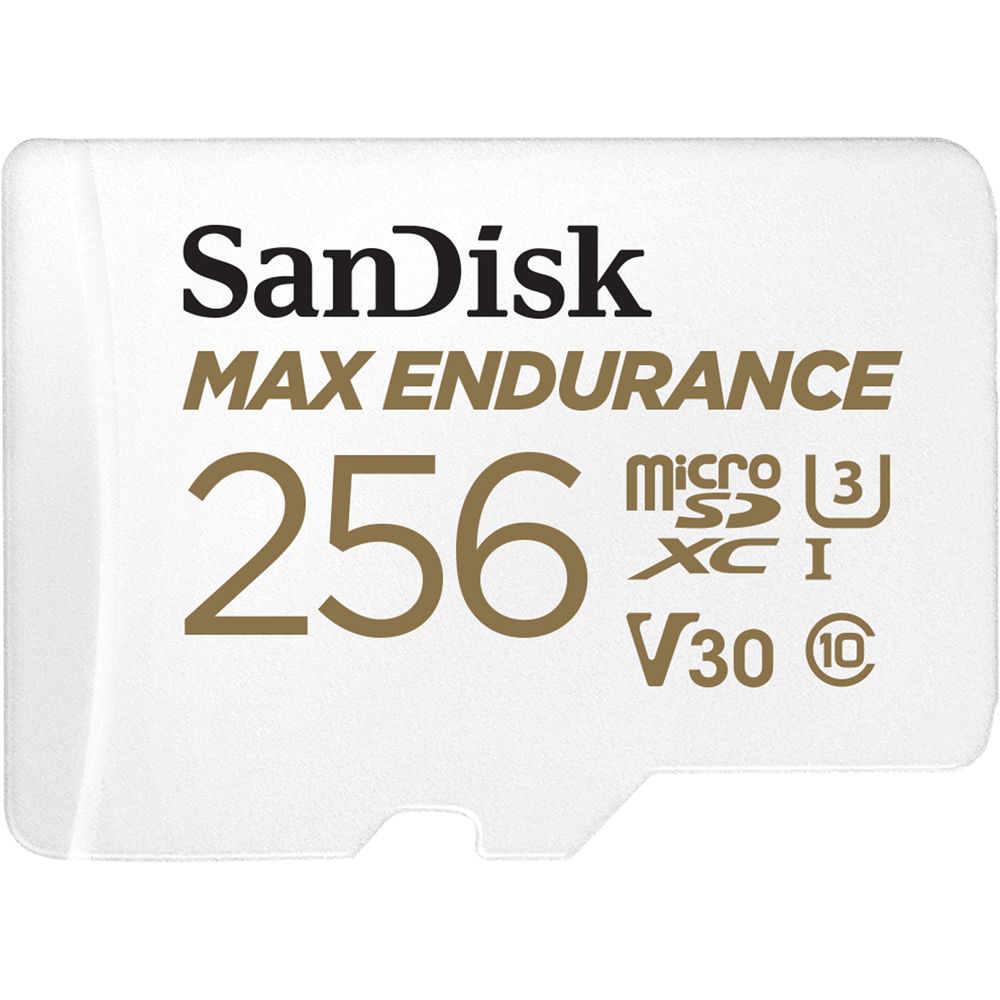 Tarjeta de Memoria SanDisk 256GB MAX ENDURANCE UHS-I microSDXC con Adaptador SD - Velocidades de Lec
