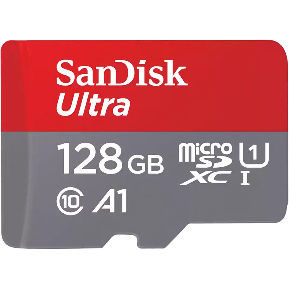 Tarjeta de Memoria SanDisk 128GB Ultra UHS-I microSDXC con Adaptador SD - Velocidad de Lectura 140 M