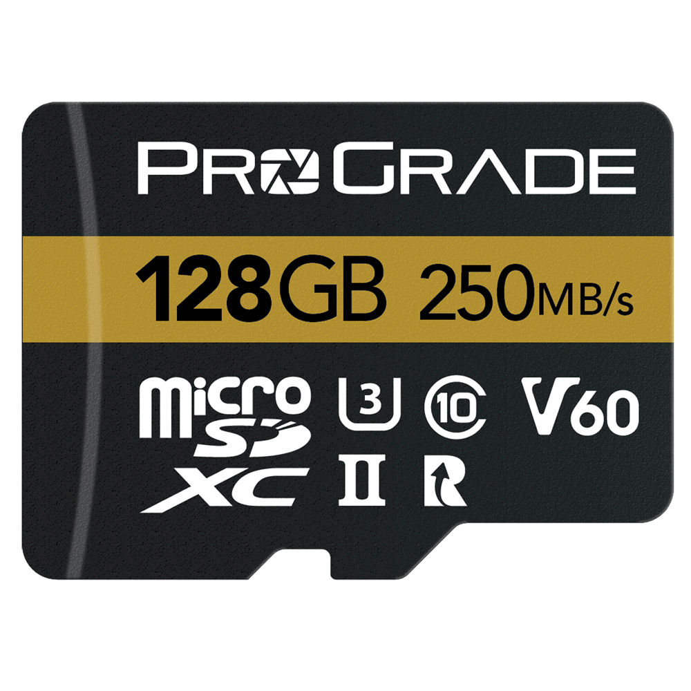 Tarjeta de Memoria ProGrade Digital 128GB UHS-II microSDXC con Adaptador SD - Velocidades de Lectura