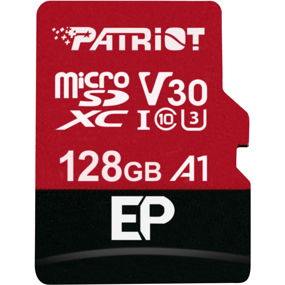 Tarjeta de Memoria Patriot 128GB EP Series UHS-I microSDXC con Adaptador SD - Velocidades de Lectura