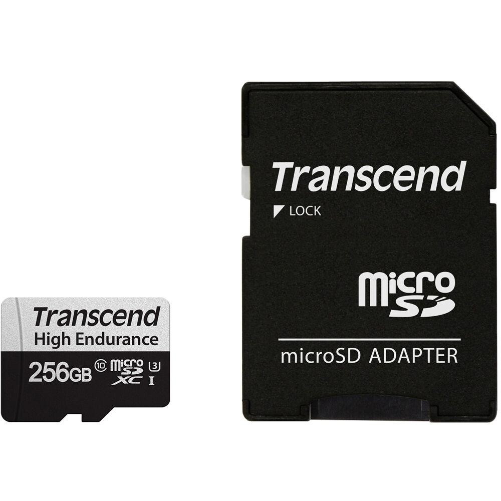 Tarjeta de Memoria Transcend 256GB High Endurance UHS-I microSDXC - Velocidades de Lectura y Escritu