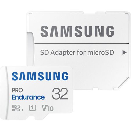 Tarjeta de Memoria Samsung 32GB PRO Endurance UHS-I microSDHC con Adaptador SD - Velocidad de Lectur 1697167-REG