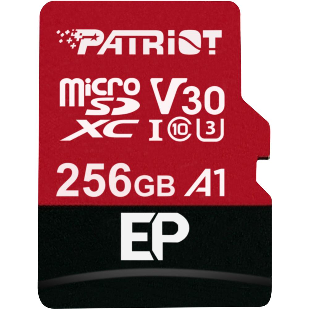 Tarjeta de Memoria Patriot 256GB EP Series UHS-I microSDXC con Adaptador SD - Velocidades de Lectura