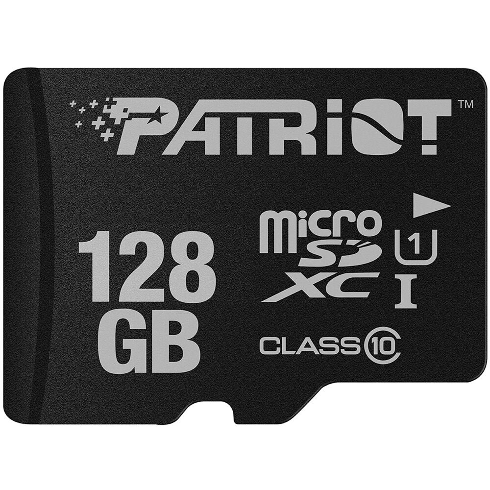 Tarjeta de Memoria microSDXC Patriot 128GB LX Series UHS-I - Velocidad de Lectura 80 MB/s, Escritura