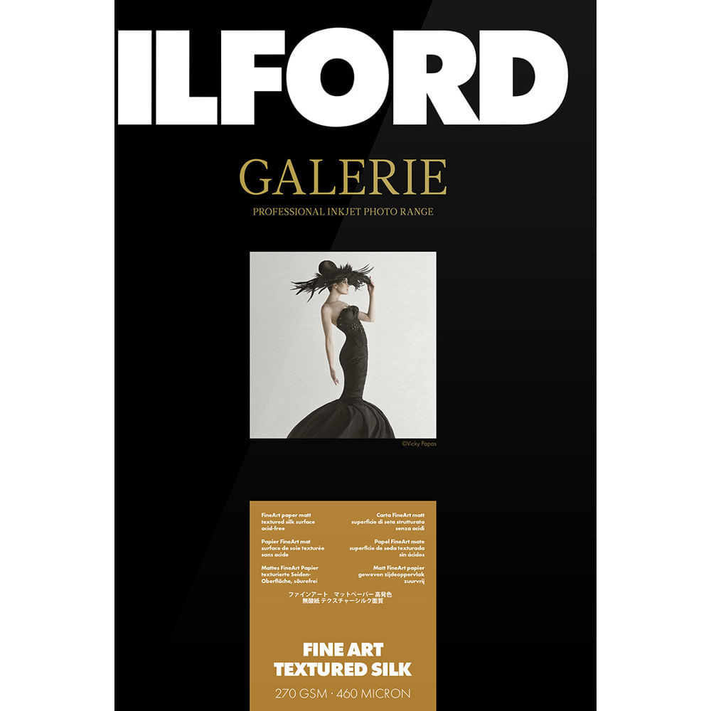 Ilford Galerie Fine Art Textured Silk (11 x 17"", 25 Hojas) - Papel de 270 gsm con Superficie Perlada