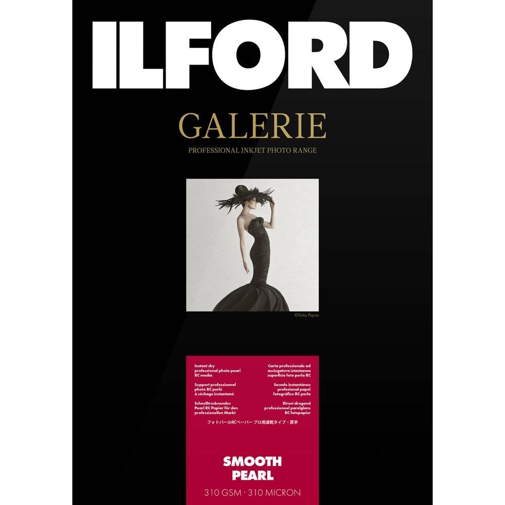 Ilford Galerie Smooth Pearl 5 x 7"" - 100 Hojas, Acabado Perlado Suave, Papel Pesado, Superficie de S