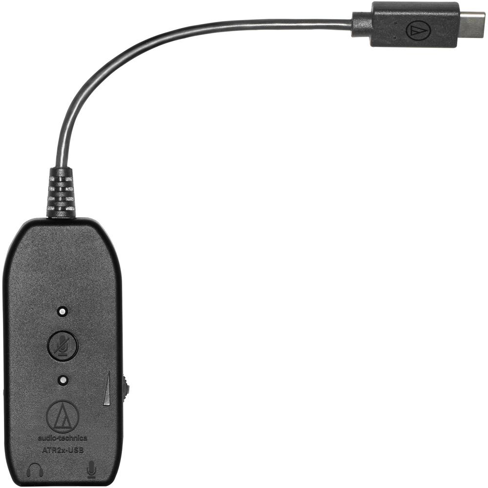 Adaptador de Audio Audio-Technica ATR2x-USB 3.5mm a USB 2.0 Tipo-C - Compatible con Windows, Mac, iO
