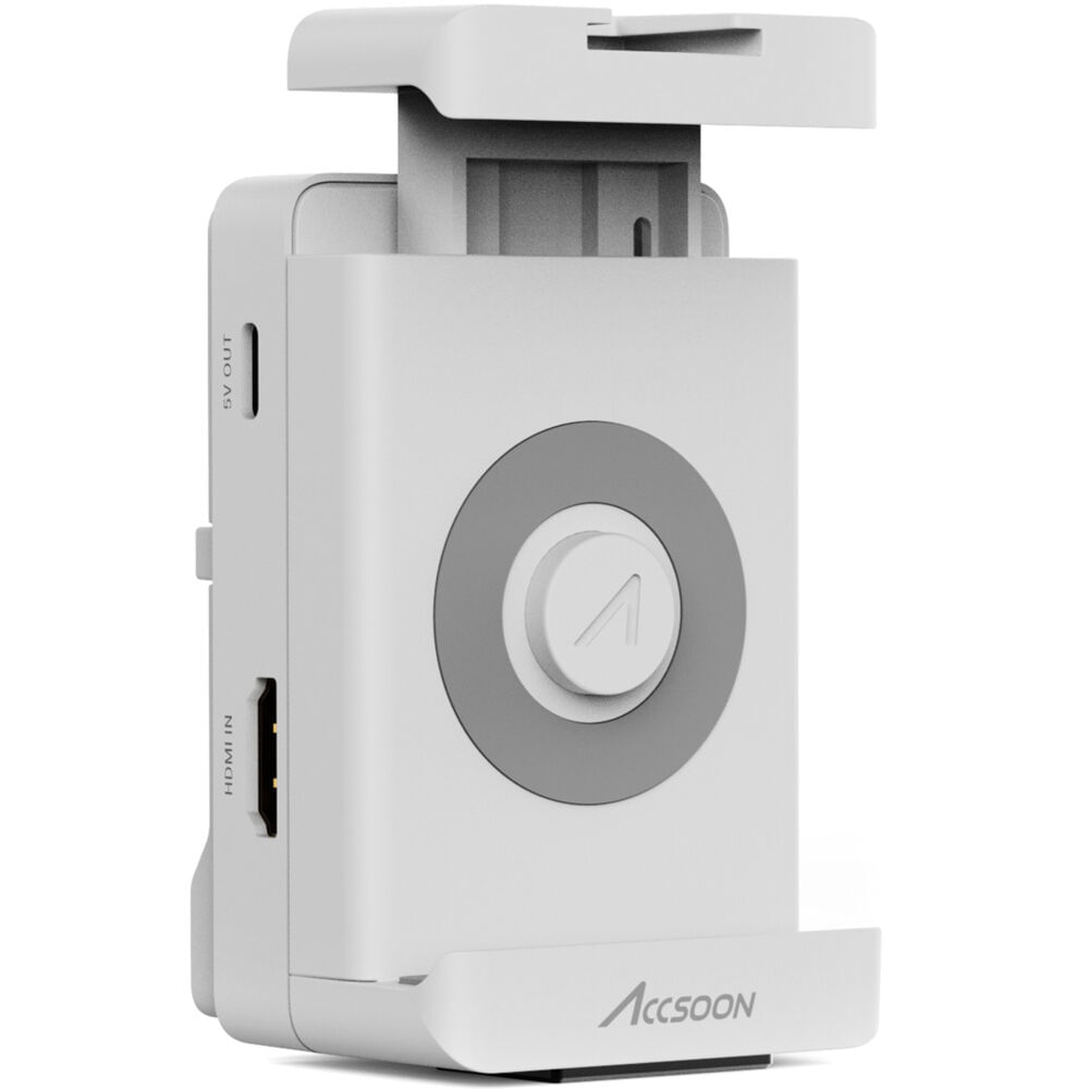 Accsoon SeeMo Adaptador para Smartphone iOS/HDMI (Blanco) - Monitor de Cámara, Grabación H.264, Stre
