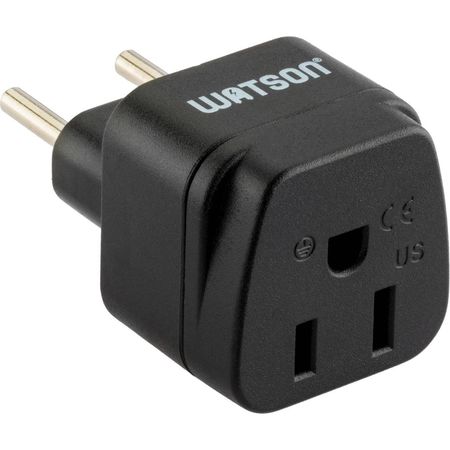 Adaptador de Enchufe de 3 Patas de EE. UU. a 2 Patas Estándar de Europa - Watson 1303171-REG