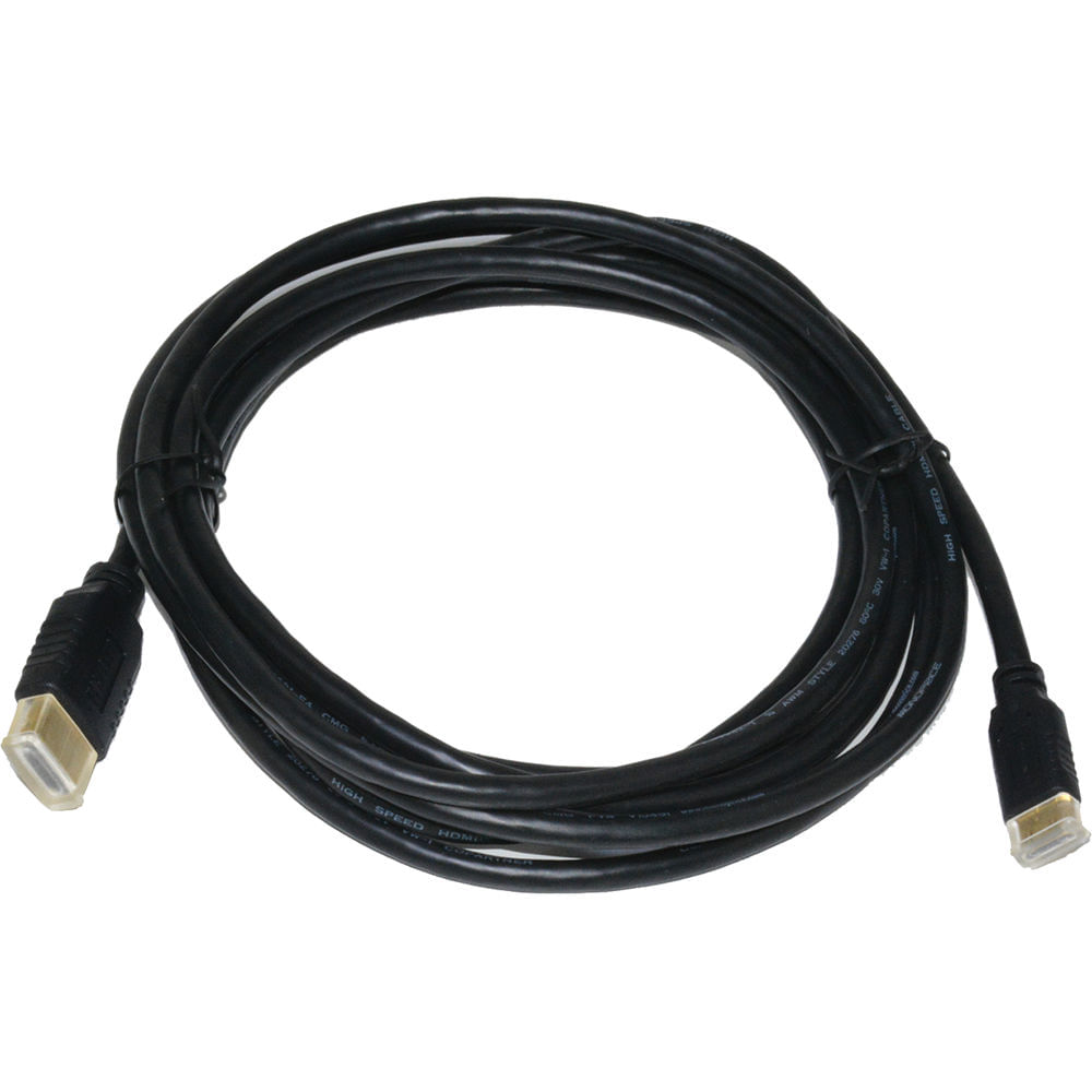 Cable ProAm USA Mini-HDMI a HDMI (6') - Soporta DSLR a Pantallas HD, Conectores Dorados, Blindaje de