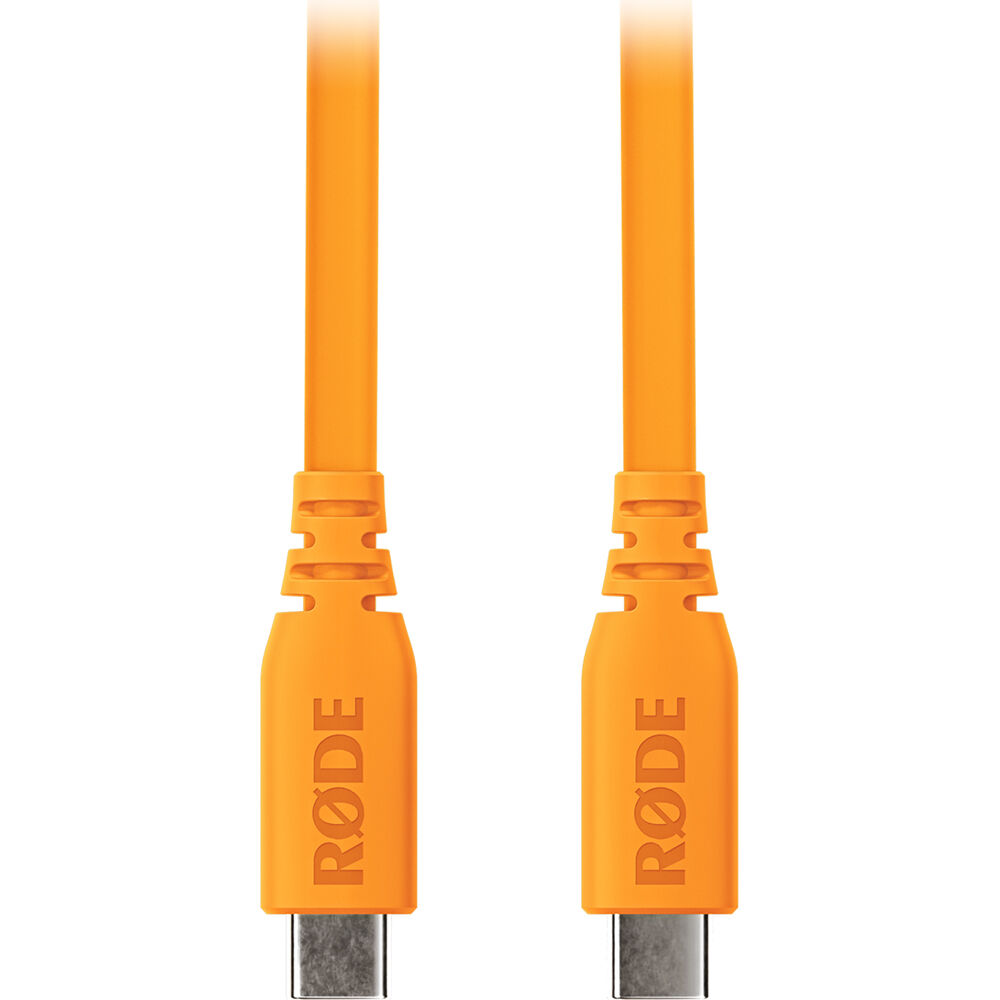 Cable RODE SC17 USB-C a USB-C (Naranja, 5') - USB 2.0, Conexión Masculina USB-C, Diseño Blindado, Co
