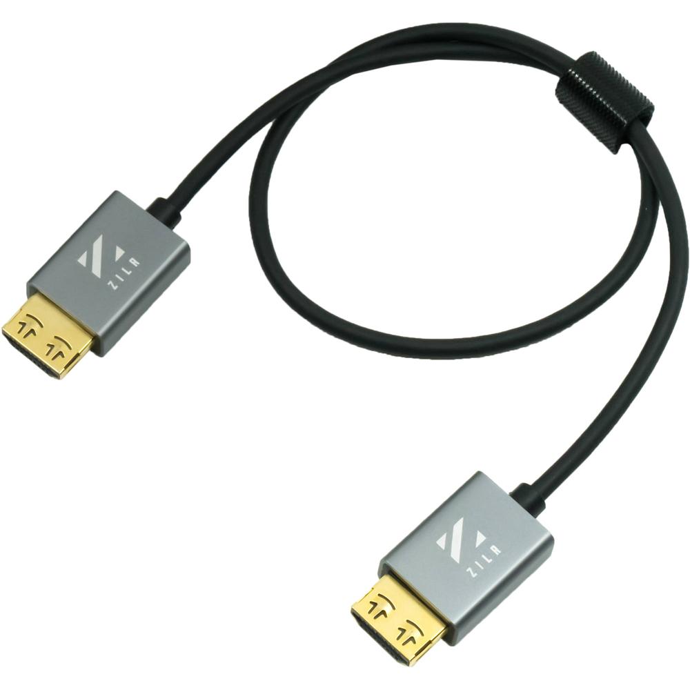 Cable HDMI Seguro ZILR Hyper-Thin de Alta Velocidad con Ethernet (39"") - Soporta 4K, HD, HDR, HDMI 2