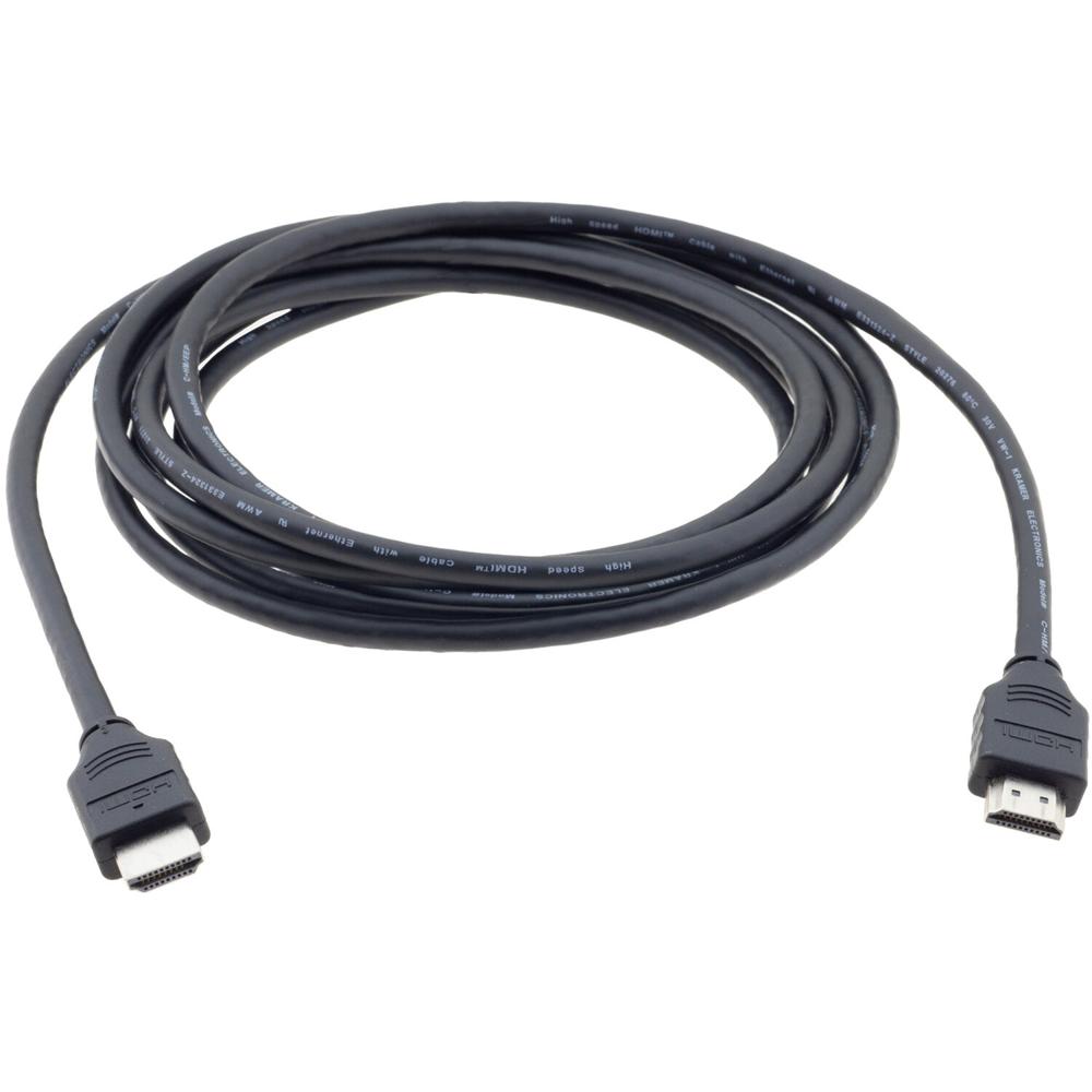 Cable HDMI de Alta Velocidad Kramer C-HM/HM/PRO10 con Ethernet (10') - Soporta 4K UHD @ 60 Hz, Conec