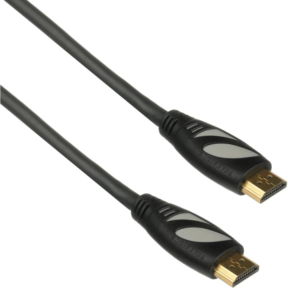 Cable HDMI de Alta Velocidad Pearstone con Ethernet (Negro, 3') - Soporta 3D, DCI 4K, Deep Color, Co