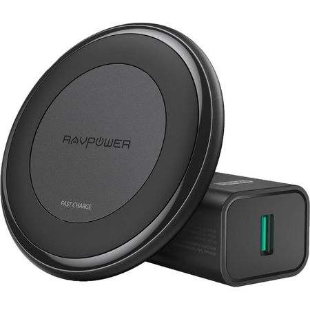 Cargador Inalámbrico RAVPower Turbo 10W Max con Compatibilidad Universal y Adaptador Quick Charge 3. 1714193-REG