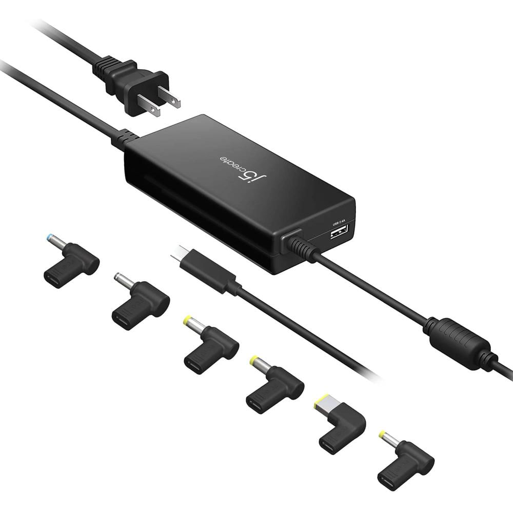 Cargador Super Rápido j5create 100W PD USB-C con 6 Conectores DC
