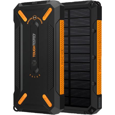 Cargador Solar ToughTested 10,000mAh y Power Bank Inalámbrico Portátil - Resistente al Agua y al Pol 1666977-REG