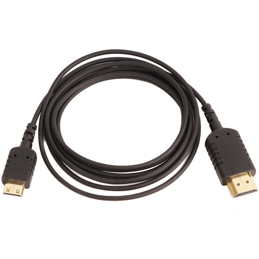 CAME-TV Cable Mini-HDMI a HDMI Ultra Delgado (6') - Soporta HDMI 1.4, Conectores Baño de Oro de 24kt