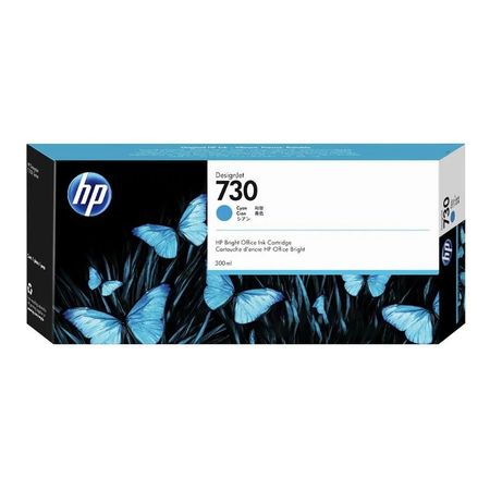 Cartucho De Tinta Hp 730 Original Azul Ciánico, Alto Rendimiento Para Inyección De Tinta P2V68A