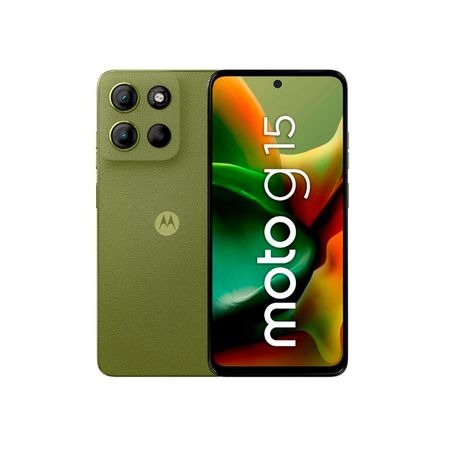Motorola Moto G15, 4Gb Ram, 128Gb Almacenamiento, Color Verde, Smartphone Potente Y Elegante PB6D0045PE