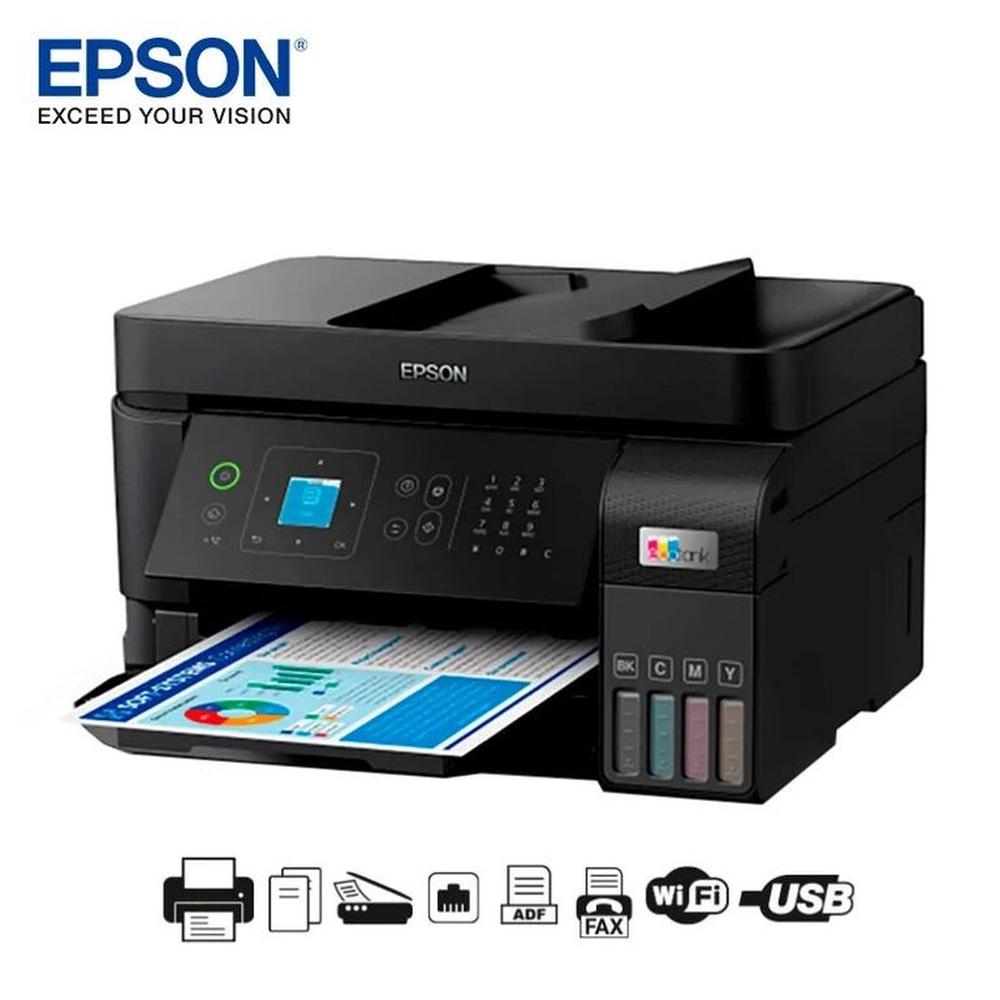 Impresora Multifuncional EPSON Ecotank L5590 Fax USB LAN Wifi
