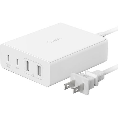 Cargador Belkin BoostCharge Pro 108W 4 Puertos GaN USB - Potencia Total de Carga de Hasta 108W, 2 Pu 1744787-REG