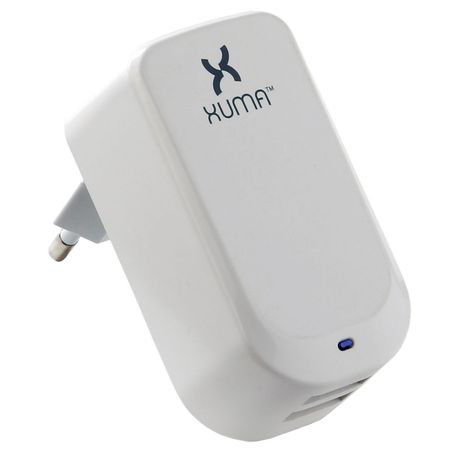 Cargador de Pared Dual USB Xuma (Europeo) - Compatible con la Mayoría de Enchufes Europeos, Carga Di 984597-REG