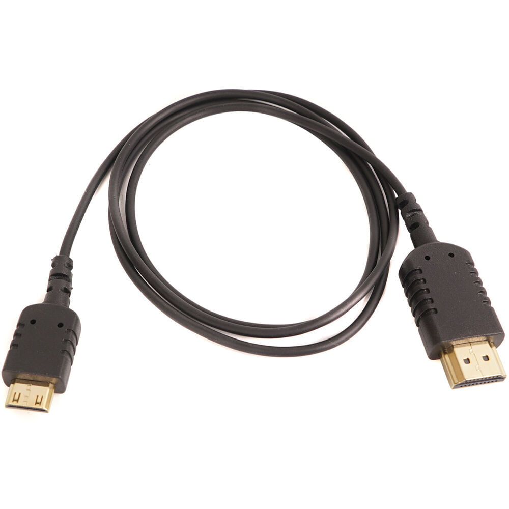 CAME-TV Cable Mini-HDMI a HDMI Ultra Delgado (3') - Soporta HDMI 1.4, Conectores Baño de Oro de 24kt