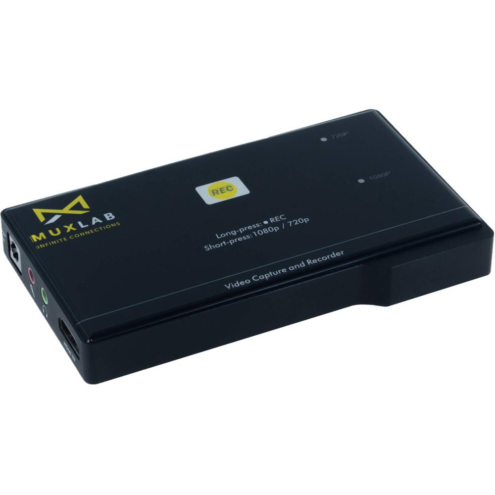 Capturadora y Grabadora de Video MuxLab: HDMI 1080p60, USB 1080p30, Grabación en MP4, Plug-and-Play,