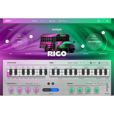 Ujam Beatmaker 2 RICO: Instrumento Virtual para DJs, Percusionistas y Productores con Ritmos de Regg 1750244-REG