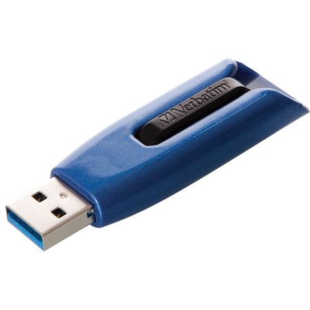 Verbatim 128GB Store 'n' Go V3 Max USB 3.0 Drive (Azul/Negro) - Capacidad de 128GB, Velocidad de Tra 1059962-REG