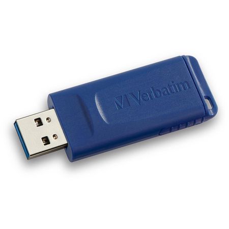 Verbatim 4GB USB 2.0 Flash Drive - Diseño Deslizante Sin Tapa, Plug-and-Play, Transferencia Rápida d 723323-REG