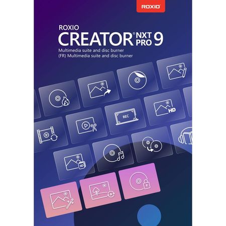 Roxio Creator NXT Pro 9 (Windows, DVD with Download Code) 1699722-REG