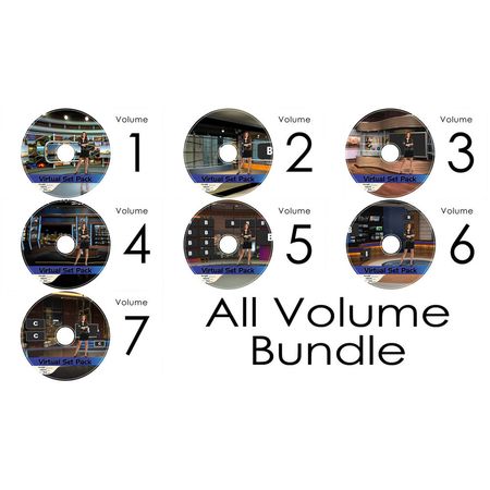 Paquete de Sets Virtuales Virtualsetworks 1-7 para vMix (Descarga) - 70 Sets Sin Regalías con 16 Áng 1385524-REG