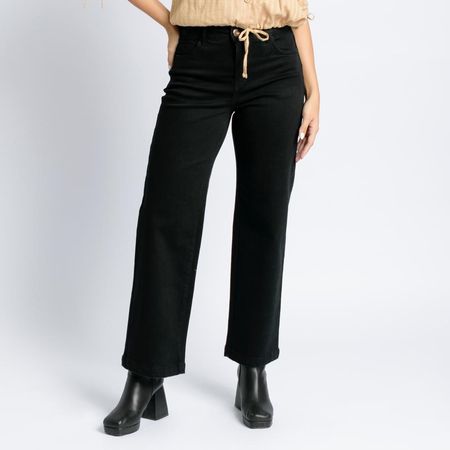 Jean Recto para Mujer Parada111 Nadiax Dark Color Negro Talla 28