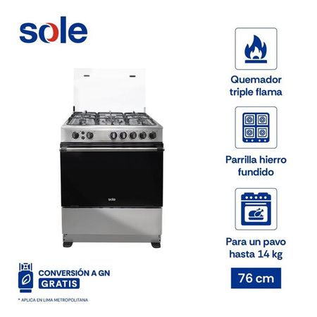 Cocina De Pie Classic Dubai 76cm 5 Hornillas