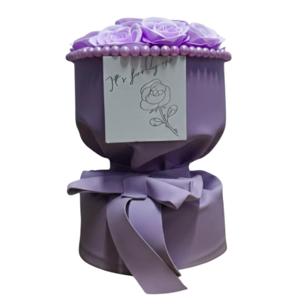 Flores Bouquet Ramo de Rosas Artificiales Decorativo Adorno para Regalar MD