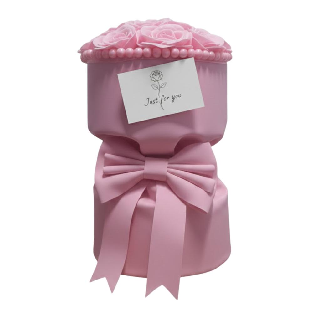 Flores Bouquet Ramo de Rosas Artificiales Decorativo Adorno para Regalar RS