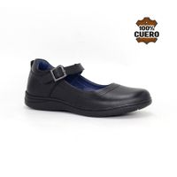 Zapatos Escolares Cuero Mujer SOFI-MV26Q1J NEGRO