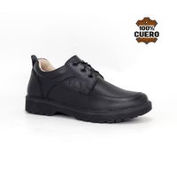 Zapatos Escolares Cuero Mujer 2029-MV26Q1J NEGRO