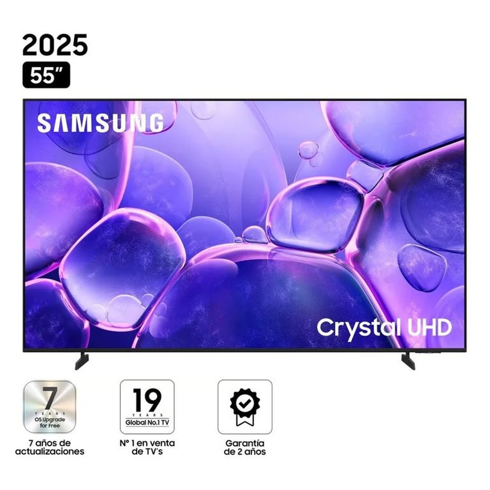 Televisor Samsung 55 Smart Crystal UHD 4K 55U8000FG 2025 Negro